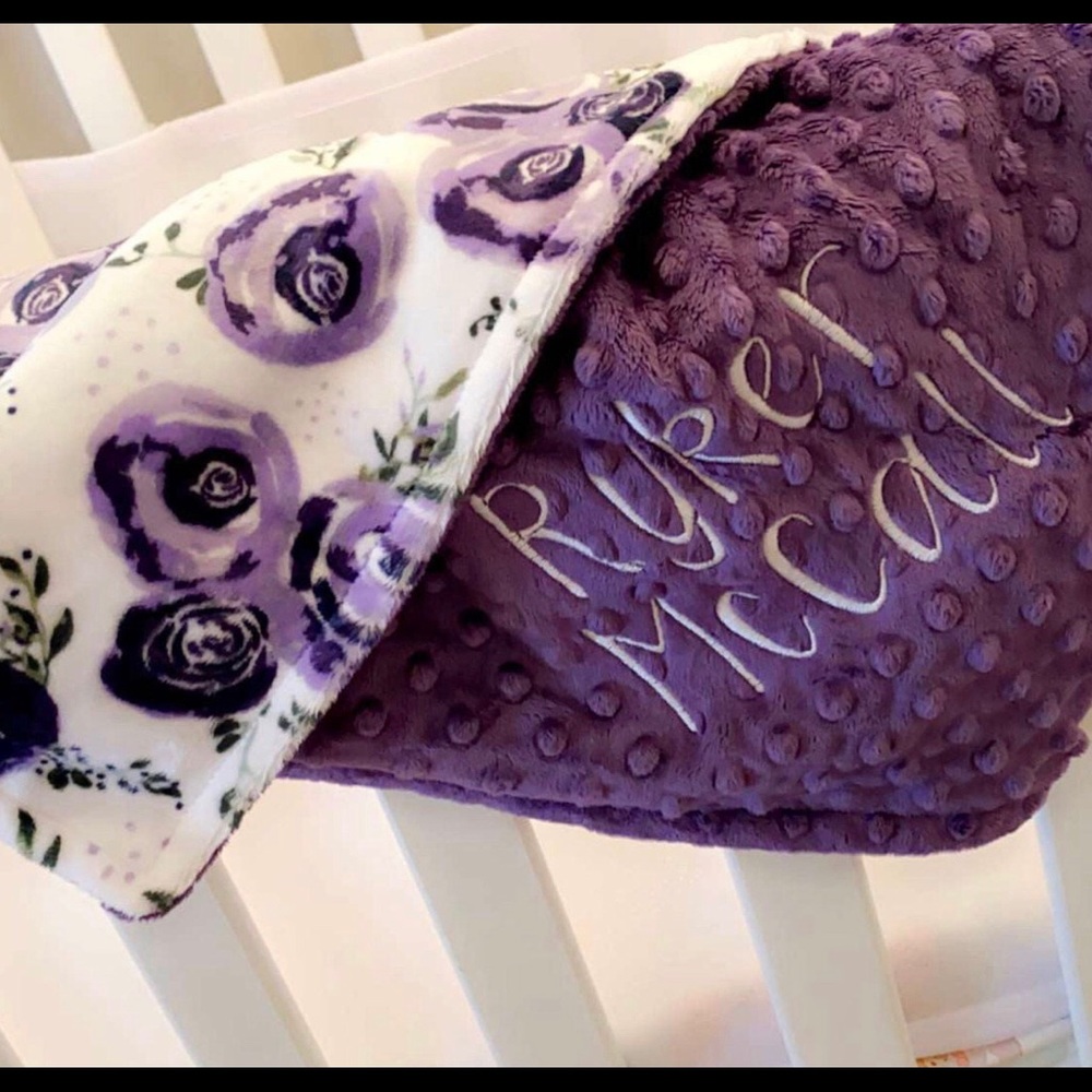Customized made personalized baby blankets